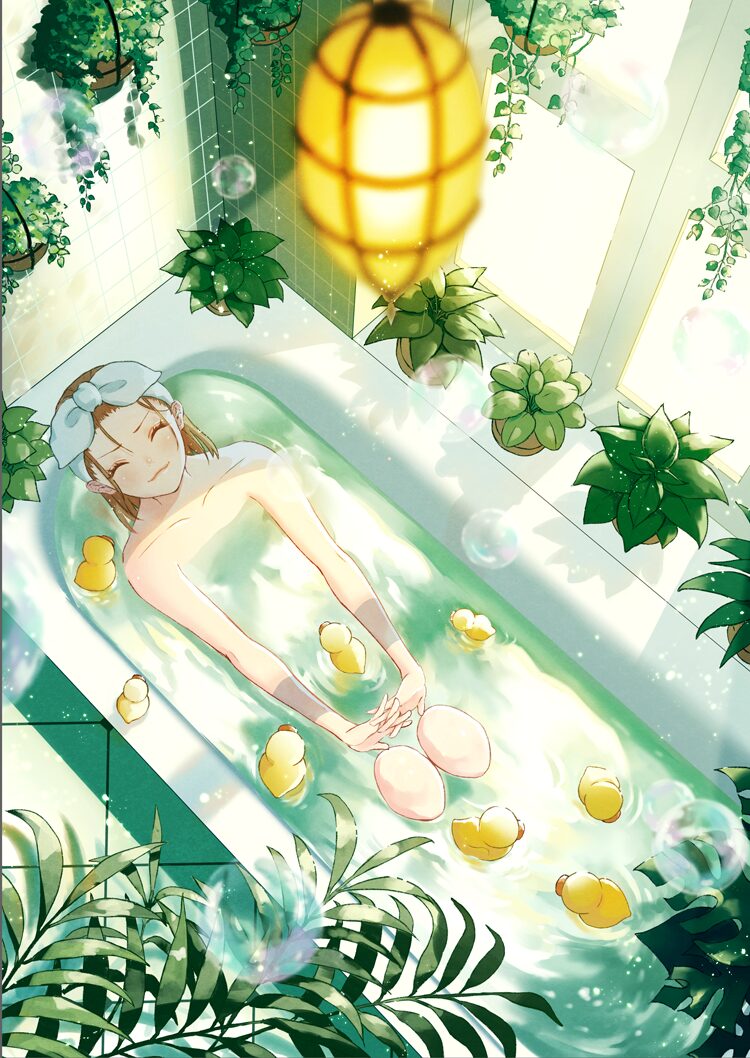 温室バスタイム①